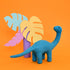 DASHDU - Determined Dino - Blue Felt Brontosaurus
